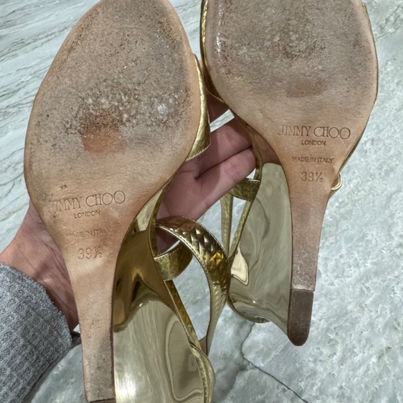 Jimmy Choo gold wedge - Picture 4 of 7